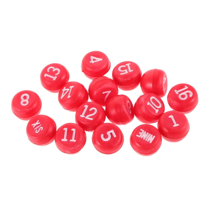 16 Piece Billiard Number Dice Set For Pool Game Scoring And Entertainment - Image 2