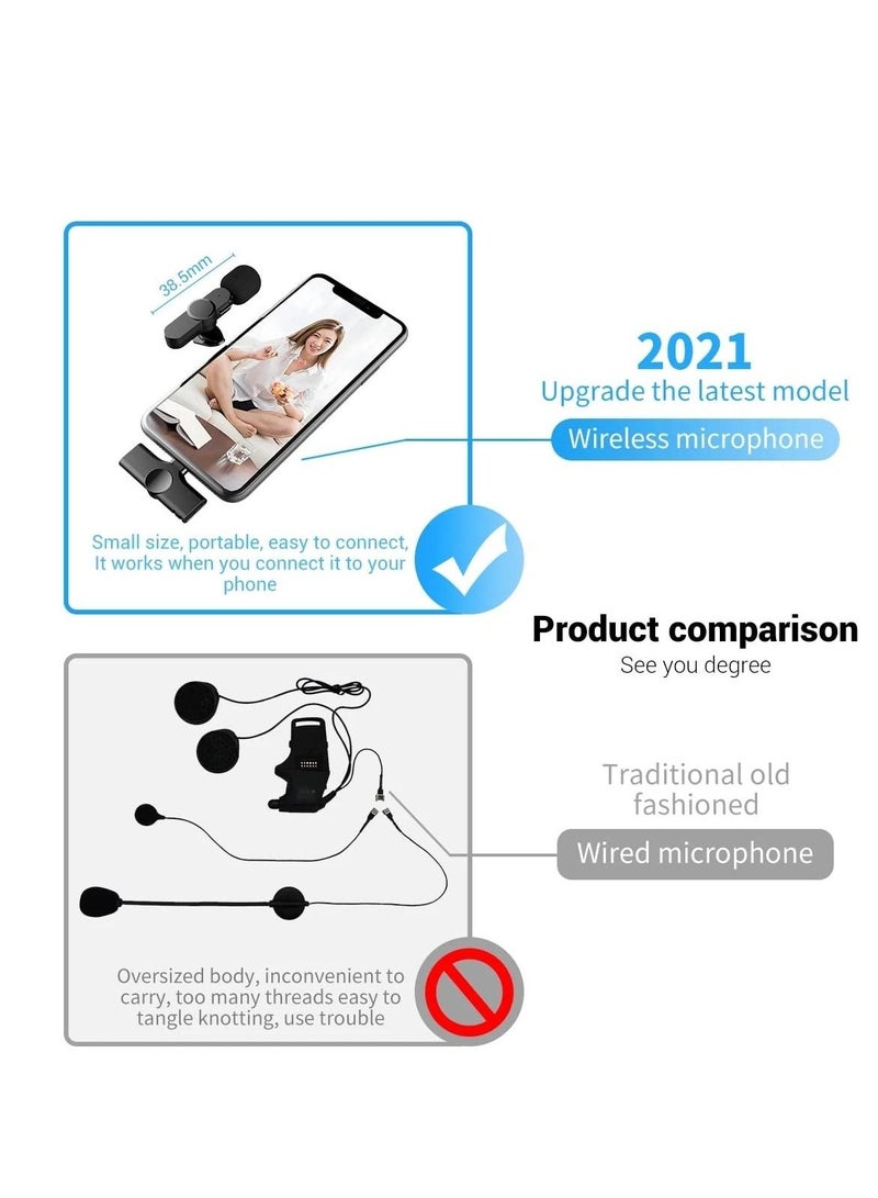 New Wireless Type C Lavalier Microphone for All Type C Android Mobiles Plug and Play Mic for YouTube Facebook Live Stream - Image 3