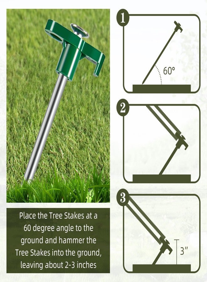 Ohiyoo 50 Pack Tent Stakes Heavy Duty 10 Inch Camping Stakes Yard Stakes Metal Tent Pegs for Ground Stakes Tent Spikes for Camping Garden Yard (Green) - Image 4