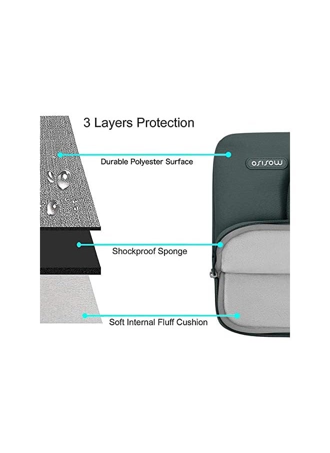 Mosiso - Compatible with MacBook Air 13.6 inch Case 2022 2023 Release A2681 M2 Chip Touch ID, Plastic Hard Shell Case&Shoulder Bag&Keyboard Cover&Screen Protector&Type C Adapter 2 Pack, Emerald Green - Image 1