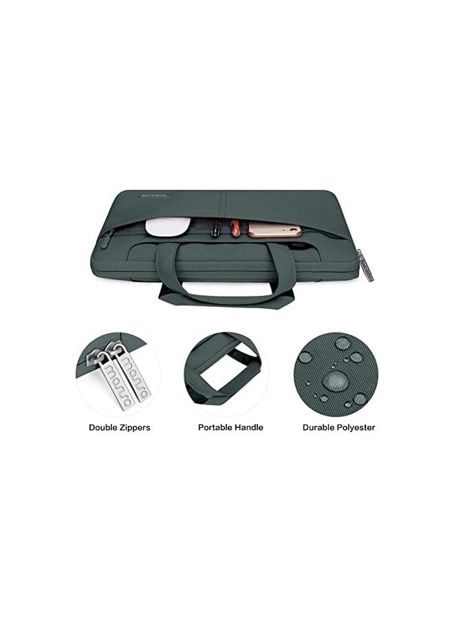 Mosiso - Compatible with MacBook Air 13.6 inch Case 2022 2023 Release A2681 M2 Chip Touch ID, Plastic Hard Shell Case&Shoulder Bag&Keyboard Cover&Screen Protector&Type C Adapter 2 Pack, Emerald Green - Image 1