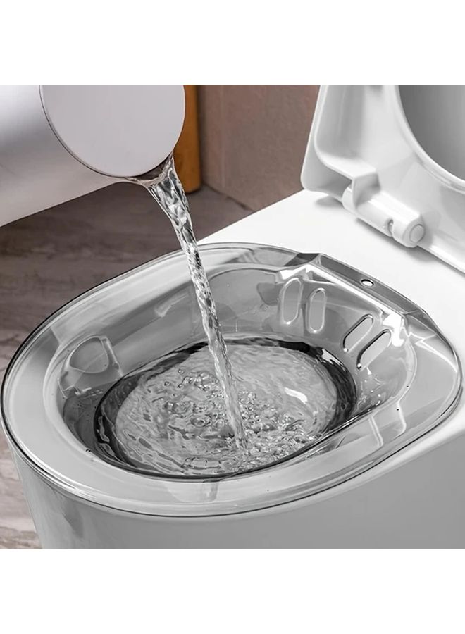 3Pcs Grey Bidet Attachment Set with Hook and Flusher Leak Proof Portable Durable Plastic Design for Men Women Elderly Postpartum Care No Squatting Needed Hemorrhoid Treatment Personal Hygiene Modern Bathroom Accessory - Image 2