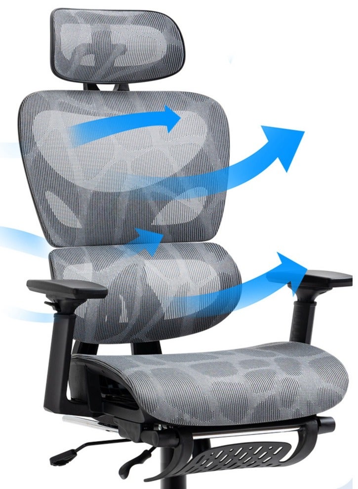 كرسي مكتب التنفيذي مريح ، مكتب الرئاسة ، كرسي الكمبيوتر المنزلي مكتب الرئاسة حزام قابل للسحب مسند رأس قابل للتعديل مسند ذراع كرسي مكتب الحديثة - Image 3