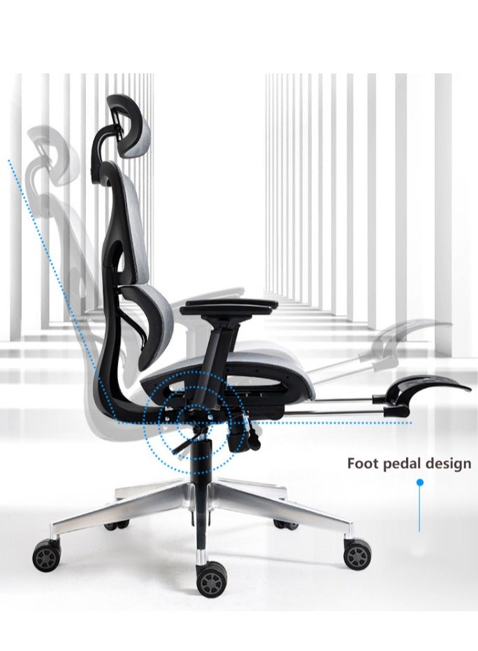 كرسي مكتب التنفيذي مريح ، مكتب الرئاسة ، كرسي الكمبيوتر المنزلي مكتب الرئاسة حزام قابل للسحب مسند رأس قابل للتعديل مسند ذراع كرسي مكتب الحديثة - Image 4