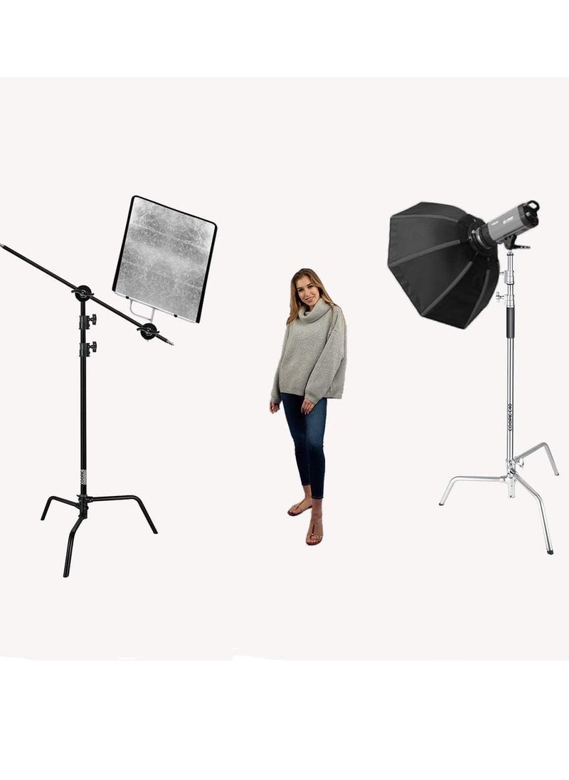 Coopic - 4-in-1 Photography Reflector Flag Panel Cover Cloth with Metal Frame Flag for Photo Video Studio Lighting, Gold/Black/Silver/White - Image 1