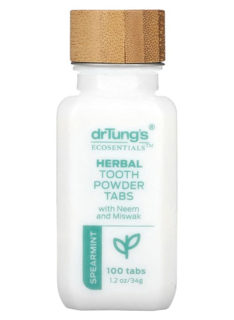 Herbal Tooth Powder Tabs With Neem And Miswak Spearmint 100 Tabs 1.2 oz (34 g)