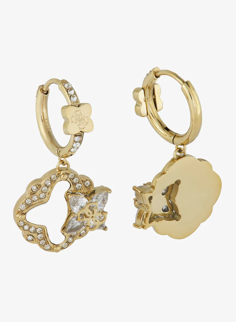 جس Wild Flower Stone Earrings