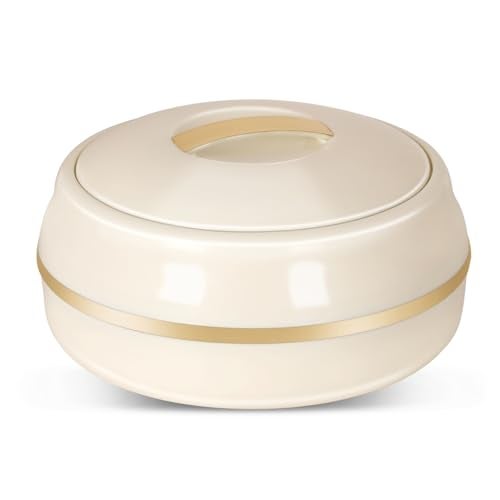 JAYPEE Alisa Neo 2250 ml Insulated Inner Stainless Steel Casserole| BPA Free | Food Grade | Easy to Carry | Easy to Store | Ideal for Chapatti | Casserole for roti, Best for Gifting Purpose,Golden - Image 1
