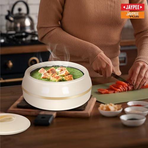 JAYPEE Alisa Neo 2250 ml Insulated Inner Stainless Steel Casserole| BPA Free | Food Grade | Easy to Carry | Easy to Store | Ideal for Chapatti | Casserole for roti, Best for Gifting Purpose,Golden - Image 2