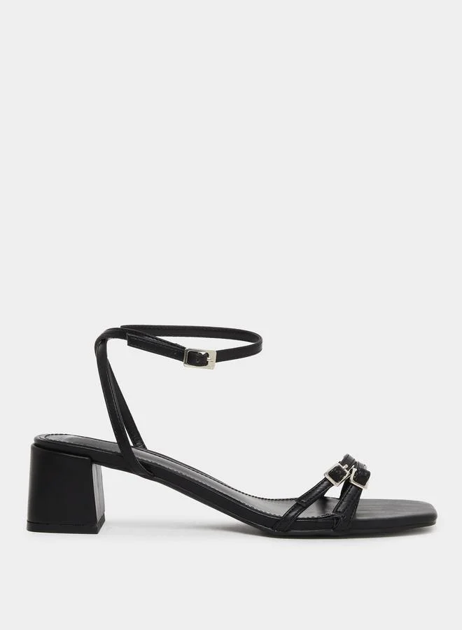 Raid Zinia Block Heel Sandals with Ankle Strap
