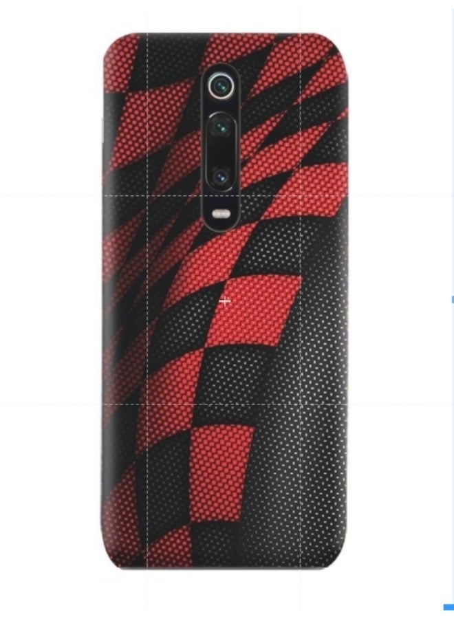 AMC DESIGN Protective Case Cover For Xiaomi Mi 9T Sports Red / Black Pattern