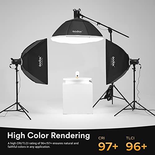 Godox Litemons LA150Bi LED Video Light, 2800K-6500K, Bowens Mount, CRI 96+ TLCI 97+, 11 FX Effect,0-100% Dimming, APP Control, for Film Shooting, Wedding, Live Broadcast, Portrait - Image 5