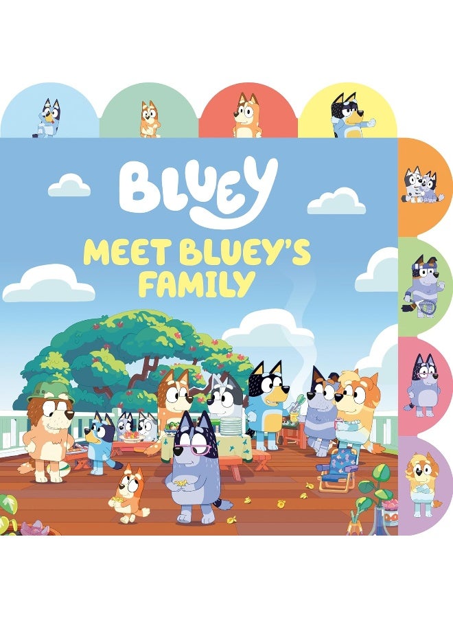 Meet Bluey's Family: A Tabbed Board Book  - Image 1