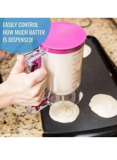 Generic Batter Separator, Batter Dispenser for Cupcakes Pancakes Cookie Cake Waffles, Cookie Separator Batter Cream Sepratator Baking Tools with Measuring Label, Pancake Batter Dispenser  - Image 3