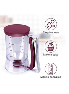 Generic Batter Separator, Batter Dispenser for Cupcakes Pancakes Cookie Cake Waffles, Cookie Separator Batter Cream Sepratator Baking Tools with Measuring Label, Pancake Batter Dispenser  - Image 4