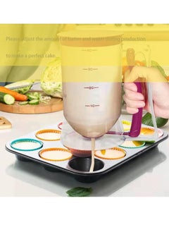 Generic Batter Separator, Batter Dispenser for Cupcakes Pancakes Cookie Cake Waffles, Cookie Separator Batter Cream Sepratator Baking Tools with Measuring Label, Pancake Batter Dispenser  - Image 5