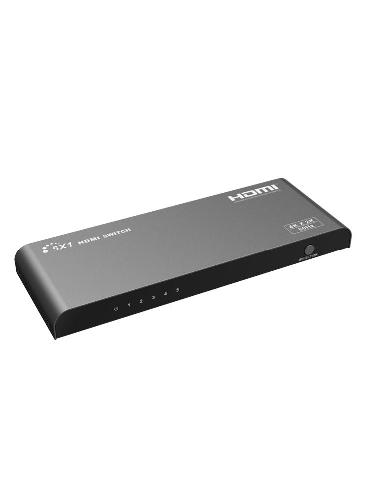 لينكينج مفتاح HDMI خمس مداخل إلى مخرج واحد بدقة 4K بسرعة 60 هرتز موديل LKV501-V2.0 - Image 1