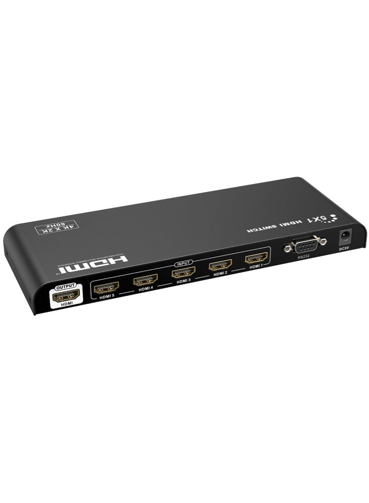 لينكينج مفتاح HDMI خمس مداخل إلى مخرج واحد بدقة 4K بسرعة 60 هرتز موديل LKV501-V2.0 - Image 4