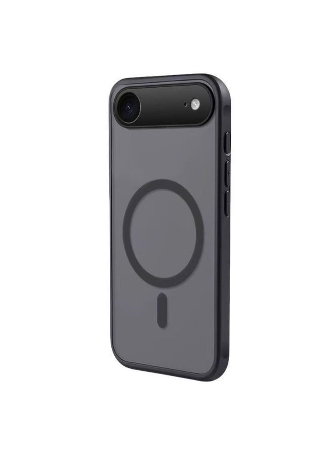Black Magnetic Phone Case for iPhone 17 Air Shockproof Slim Luxury Minimalist - Image 1