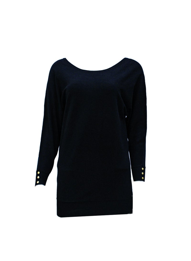 GUESS Guess Women Long Sleeve Black Pullover - Small  - Image 2