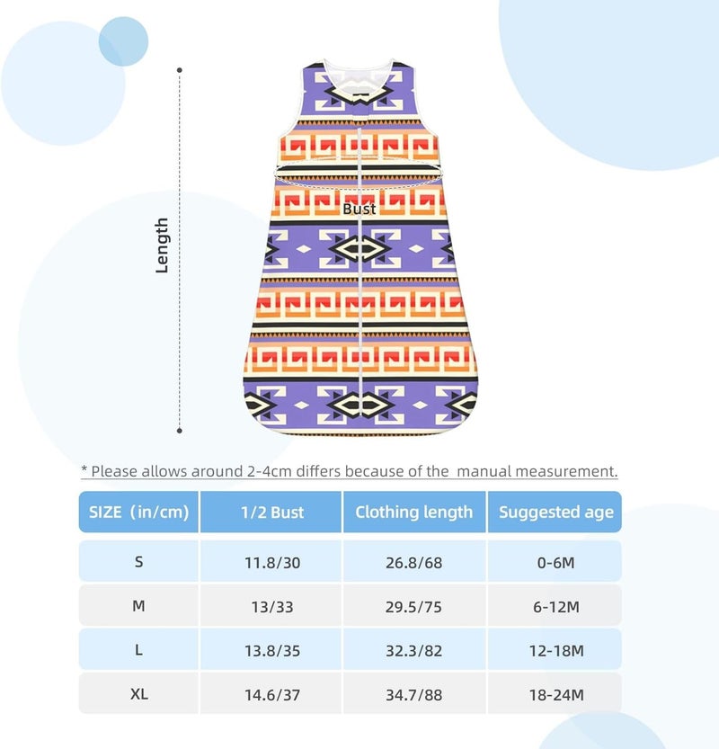 Native American Pattern Baby Wearable Blanket Infant Boys Girls Sleeping Bags for Newborn Large - Image 5