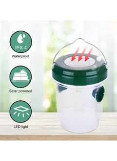 SYOSI SYOSI 2 Pcs Wasp Traps, Solar Powered Wasp Killer, Outdoor Hanging Yellow Jacket Trap with UV Light, Reusable Bee Catcher, Outdoor Hornet Trap for Garden, Orchards, Farms  - Image 4