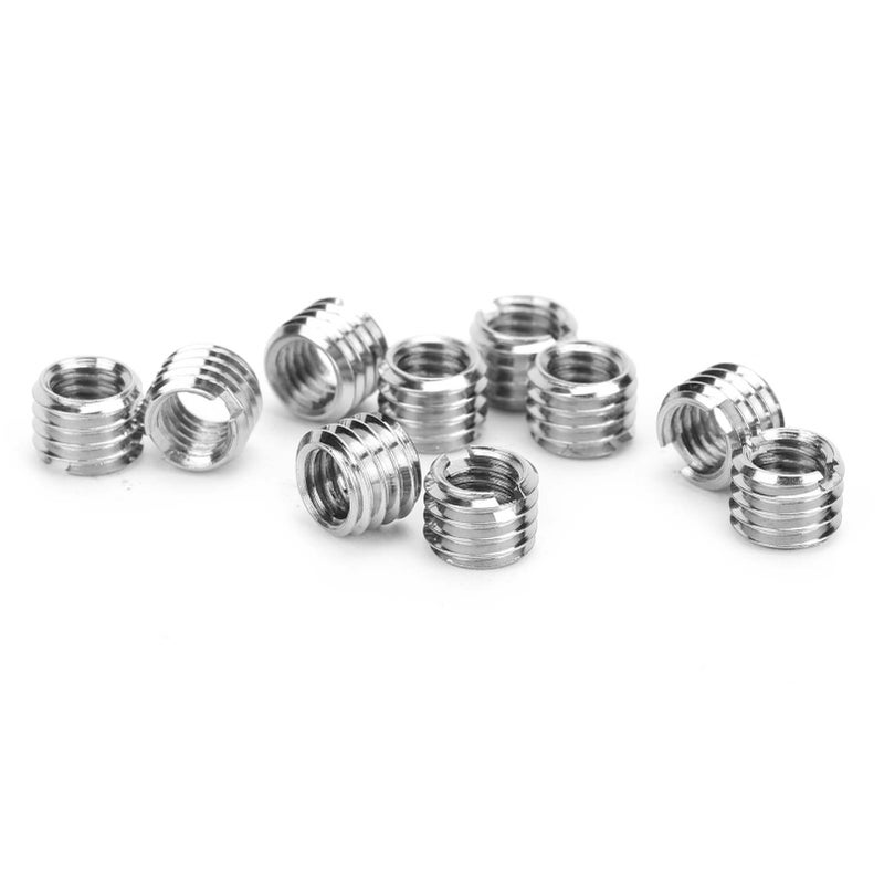 10Pcs Thread Inserts Male Female Reducing Nut Stainless Steel Hardware Repair Tool - Image 2