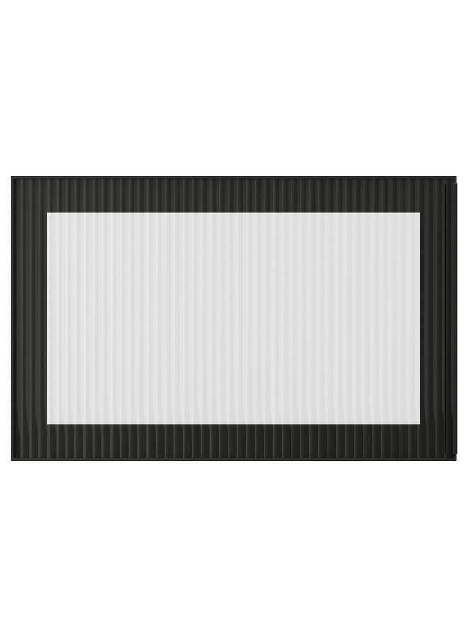 زبون باب زجاجي، زجاج أنثراسيت/ ريد، 60×38 سم - Image 1