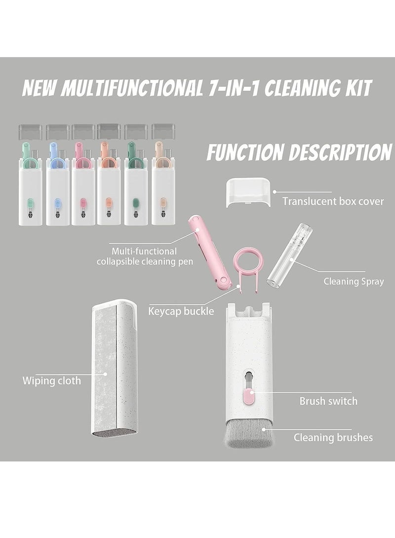 ELTRAZONE 7-in-1 Electronic Cleaner Kit for Airpods - Laptop Cleaner, Keyboard Cleaner Kit, Portable Cleaning Kit with Cleaning Pen Brush Spray for iPhone iPad MacBook Screen/Keyboard/Headphones  - Image 2