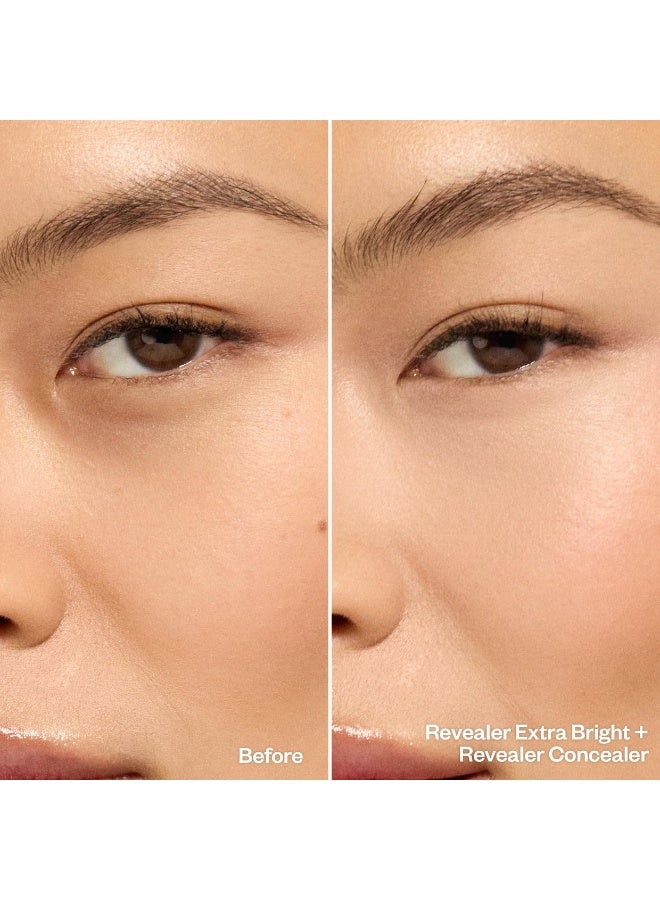 Kosas Revealer Extra Bright Color Corrector, Full Coverage Liquid Cream Under Eye Brightener, Makeup Base for Dark Circles Discoloration, Magic - Image 2