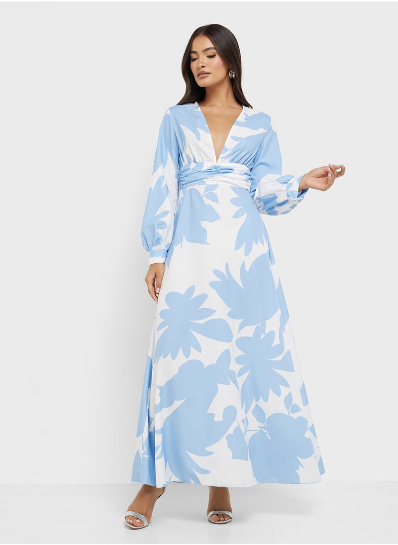 ELLA Floral Printed Dress  - Image 4