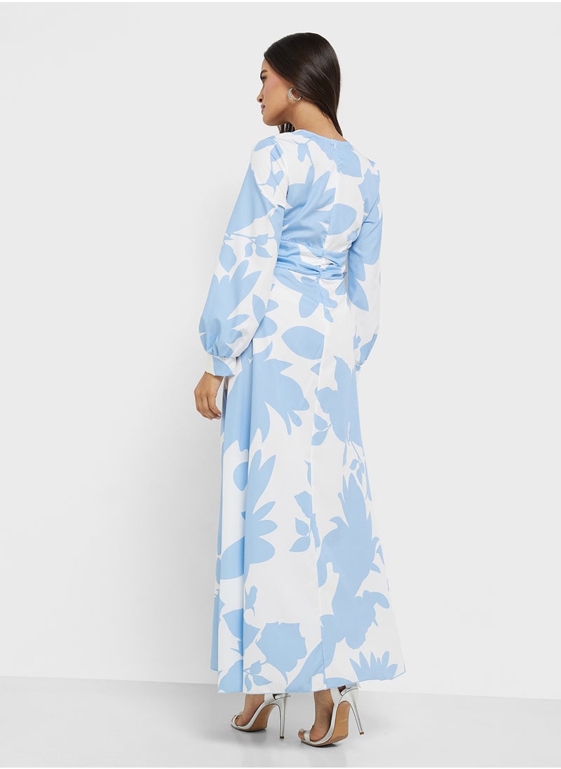 ELLA Floral Printed Dress  - Image 2