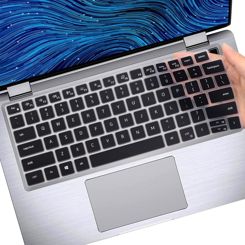 غطاء لوحة المفاتيح لجهاز Dell Latitude 3440 3450 5450 5440 5430 5431 5420 14 بوصة، Latitude 14 بوصة 7450 7440 7430 7420 7410 9420 9430، Latitude 16 بوصة 7650 7640، Latitude 9520 9510 7520 15.6 بوصة 2024-2022 - أسود - Image 1