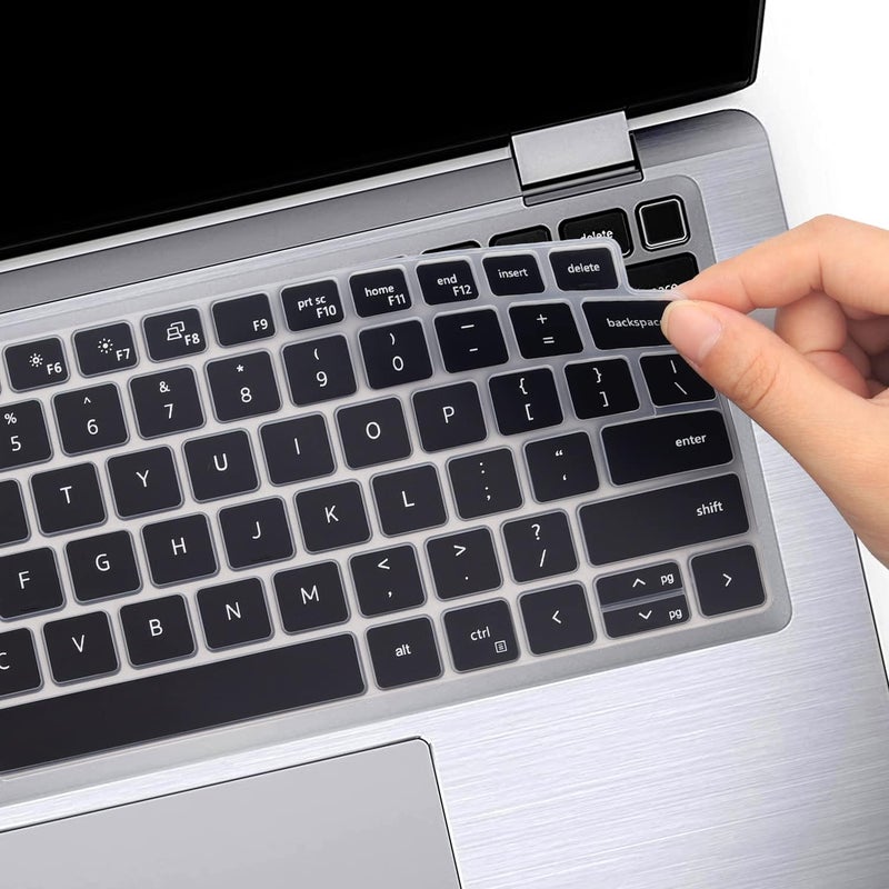 غطاء لوحة المفاتيح لجهاز Dell Latitude 3440 3450 5450 5440 5430 5431 5420 14 بوصة، Latitude 14 بوصة 7450 7440 7430 7420 7410 9420 9430، Latitude 16 بوصة 7650 7640، Latitude 9520 9510 7520 15.6 بوصة 2024-2022 - أسود - Image 5