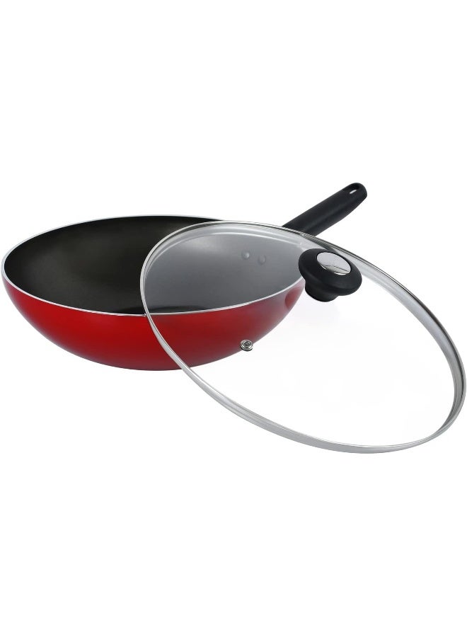 Prestige PR20979 Classique 11 Inch/28cm Covered Wok, Red Red 28cm - Image 2