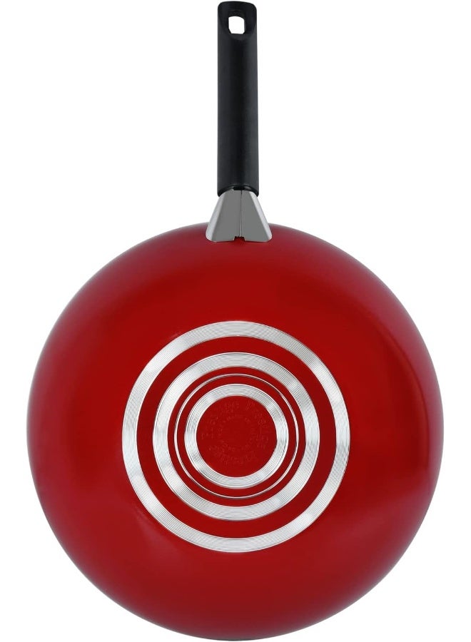 Prestige PR20979 Classique 11 Inch/28cm Covered Wok, Red Red 28cm - Image 4