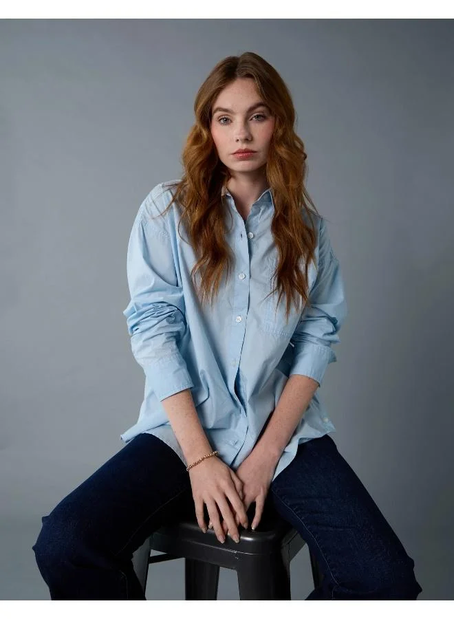 American Eagle AE Perfect Button-Up Shirt