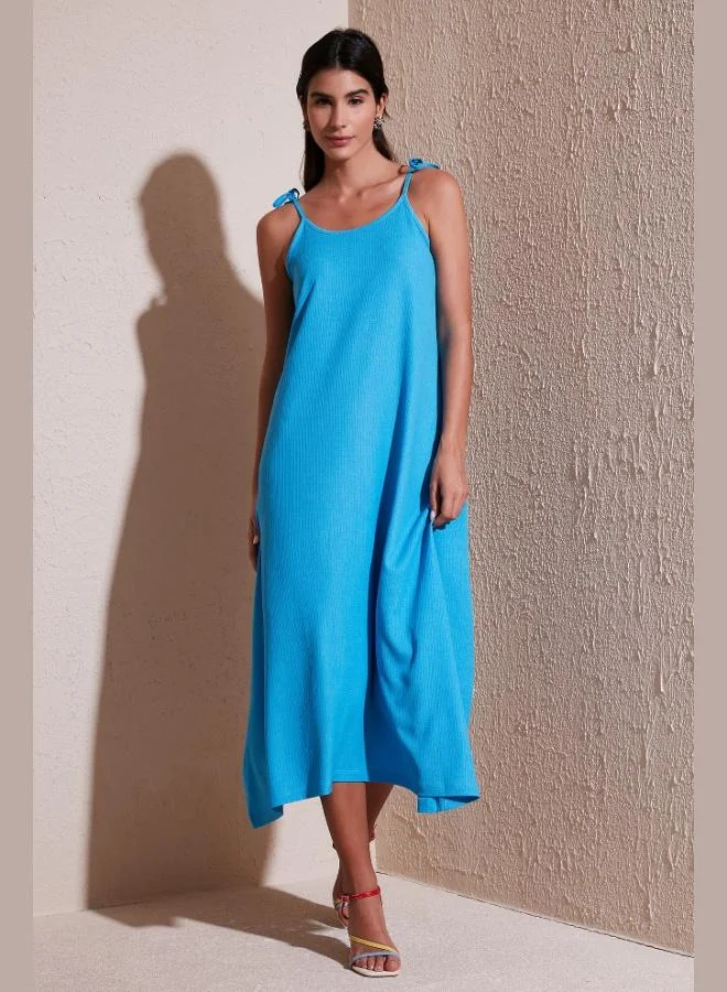 ليلا فستان طويل بحمالات للنساء من ليلا