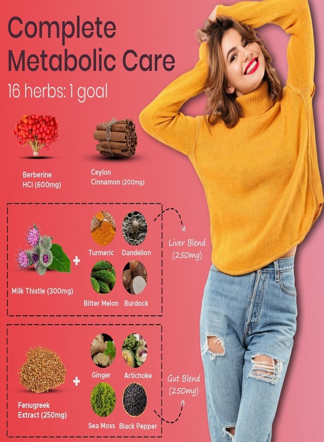 FIRSTORGANIC Premium Berberine Complex | Multi-Ingredient Botanical Blend with Cinnamon, Milk Thistle, NAC & Zinc | Daily Plant-Based Formula | Third-Party Lab Tested, Vegan, Non-GMO, Gluten-Free, 60 Capsules - Image 3