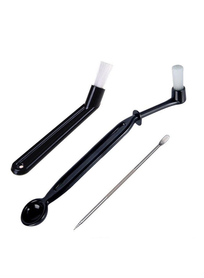 Coffee Machine Cleaning Brush Set and Coffee Art Stencils Pen, Set of 3  - Image 1
