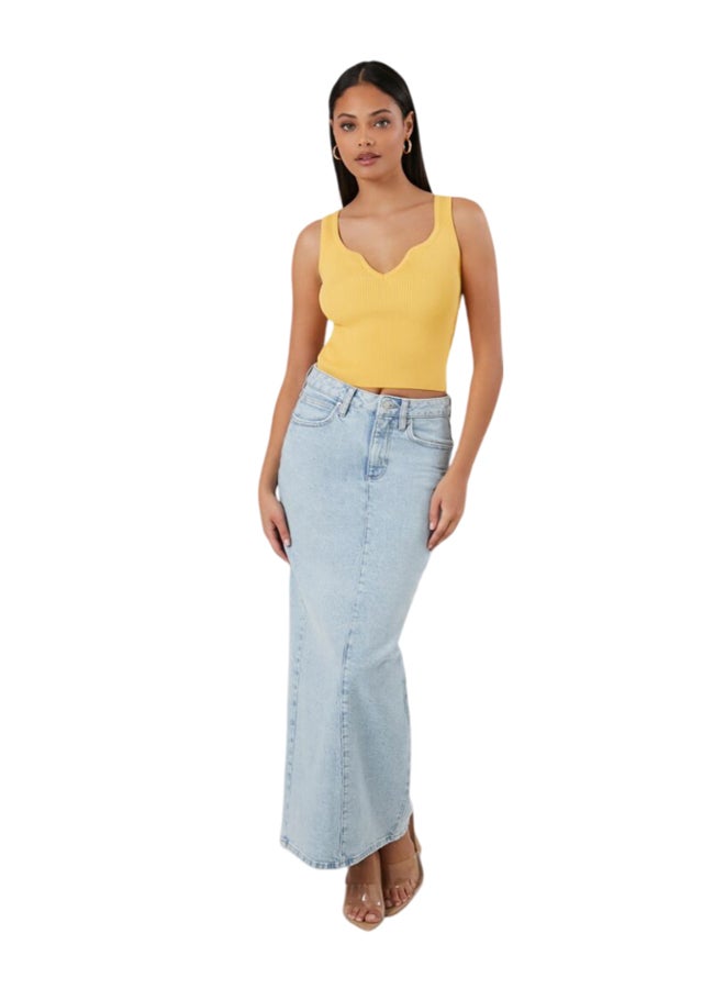 FOREVER 21 Cropped Sweater-Knit Tank Top - Image 1