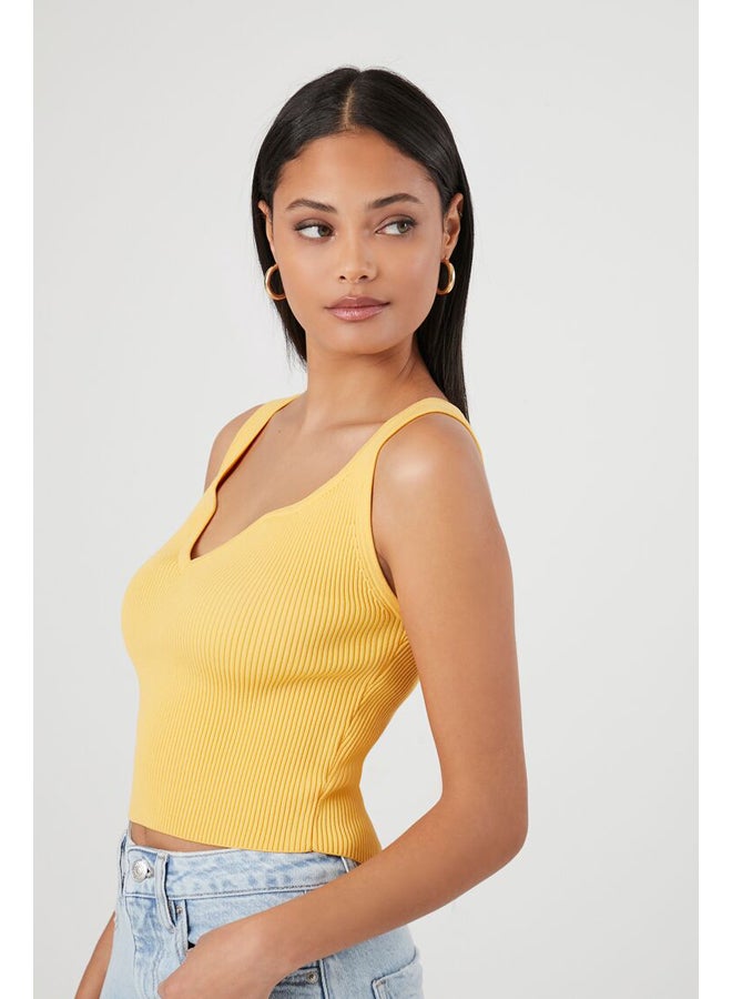FOREVER 21 Cropped Sweater-Knit Tank Top - Image 3