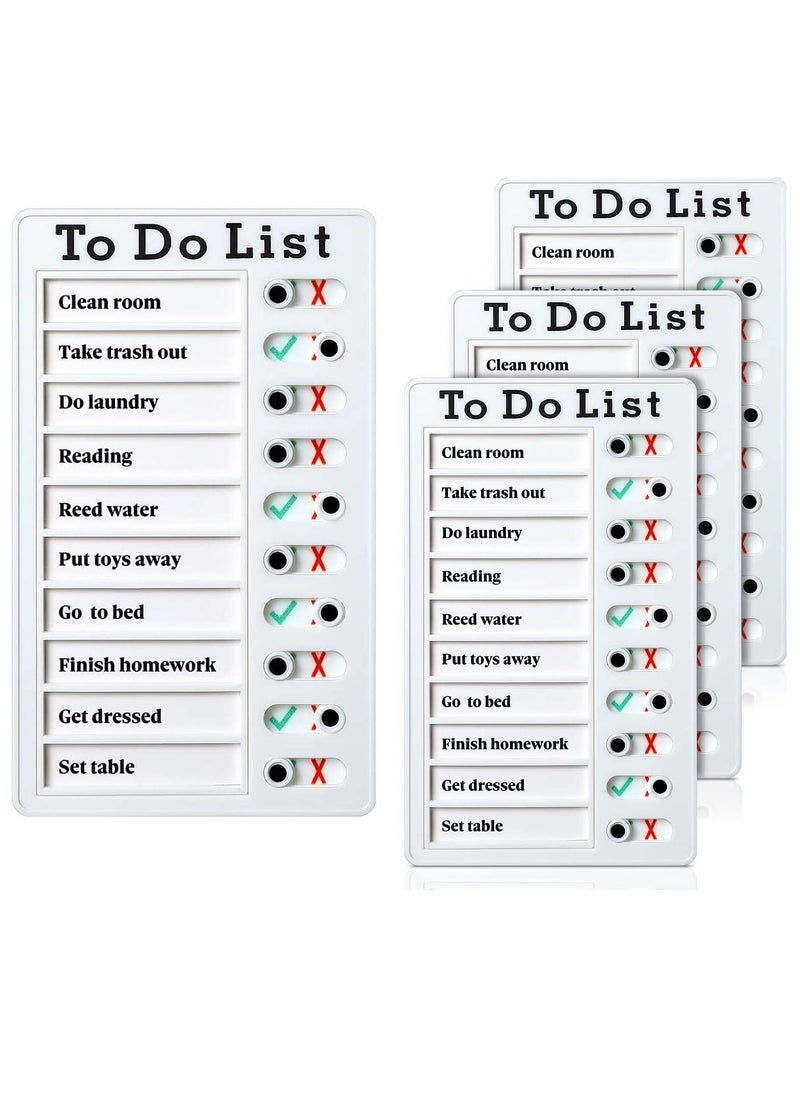 KASTWAVE - Chore Chart, Daily to Do List, Memo Checklist Board, Portable Detachable Planning Reminder Chart, DIY Home Check Items and Form Good Habit (4 Pcs) - Image 1