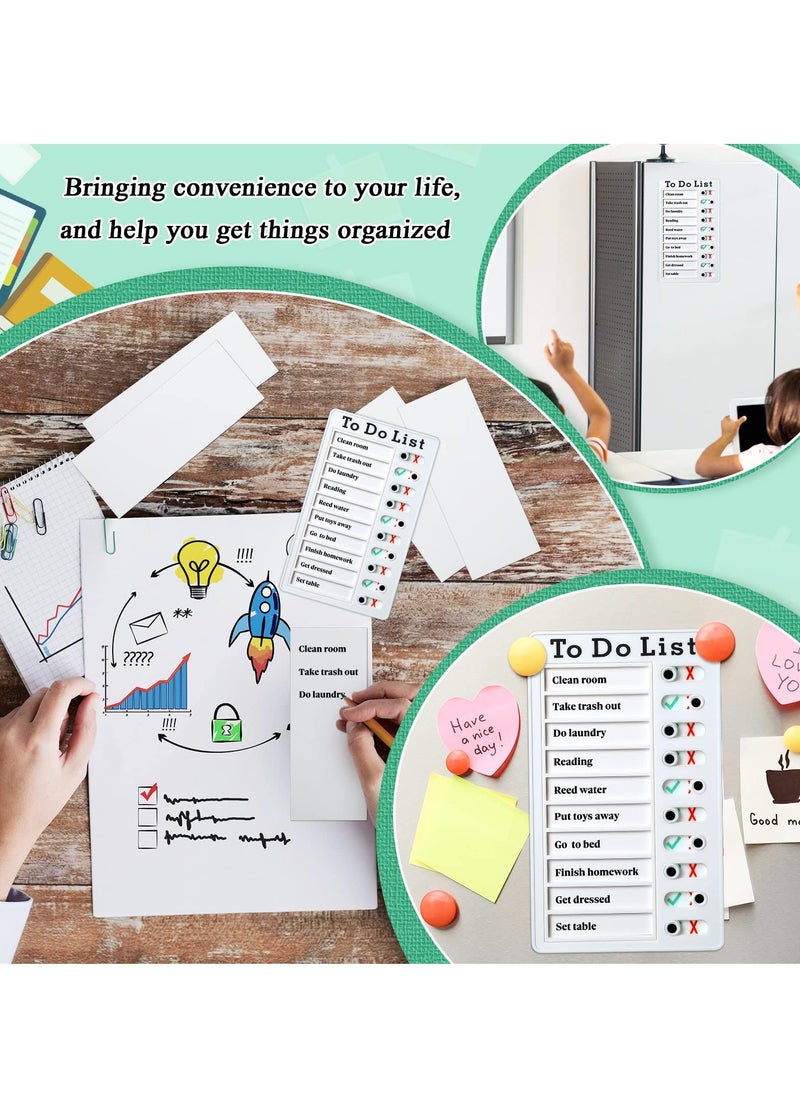 KASTWAVE - Chore Chart, Daily to Do List, Memo Checklist Board, Portable Detachable Planning Reminder Chart, DIY Home Check Items and Form Good Habit (4 Pcs) - Image 1