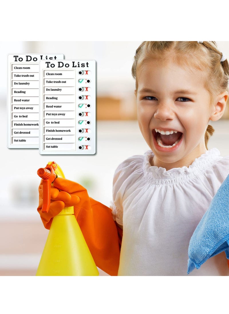 KASTWAVE - Chore Chart, Daily to Do List, Memo Checklist Board, Portable Detachable Planning Reminder Chart, DIY Home Check Items and Form Good Habit (4 Pcs) - Image 1