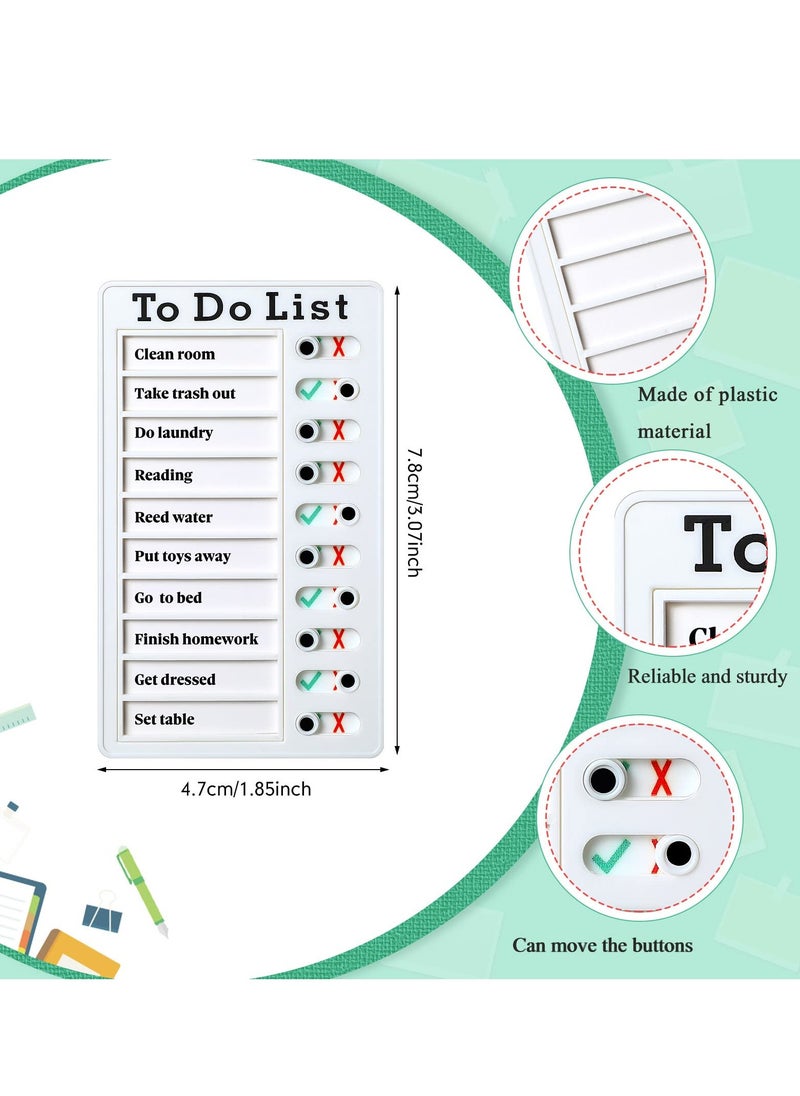 KASTWAVE - Chore Chart, Daily to Do List, Memo Checklist Board, Portable Detachable Planning Reminder Chart, DIY Home Check Items and Form Good Habit (4 Pcs) - Image 1