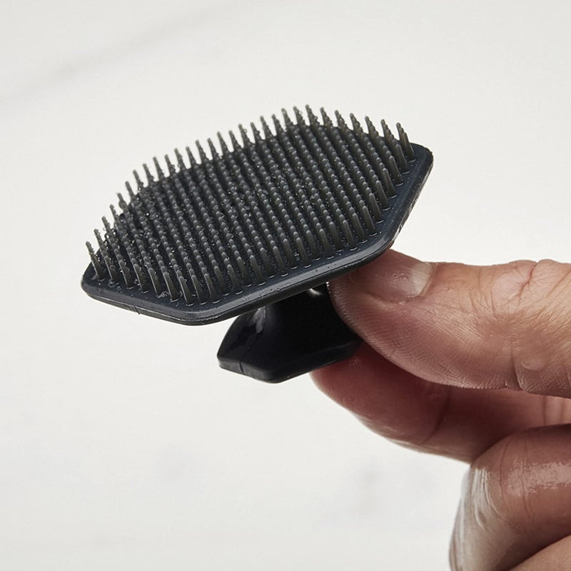 Tooletries - Men's Face Scrubber - Premium Silicone Facial Cleansing Brush, Gentle Exfoliator Pad & Soft-Touch Massager - Removes Dead & Dry Skin - Long Lasting Shower Accessories - Charcoal - Image 4