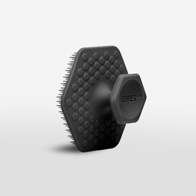 Tooletries - Men's Face Scrubber - Premium Silicone Facial Cleansing Brush, Gentle Exfoliator Pad & Soft-Touch Massager - Removes Dead & Dry Skin - Long Lasting Shower Accessories - Charcoal - Image 2