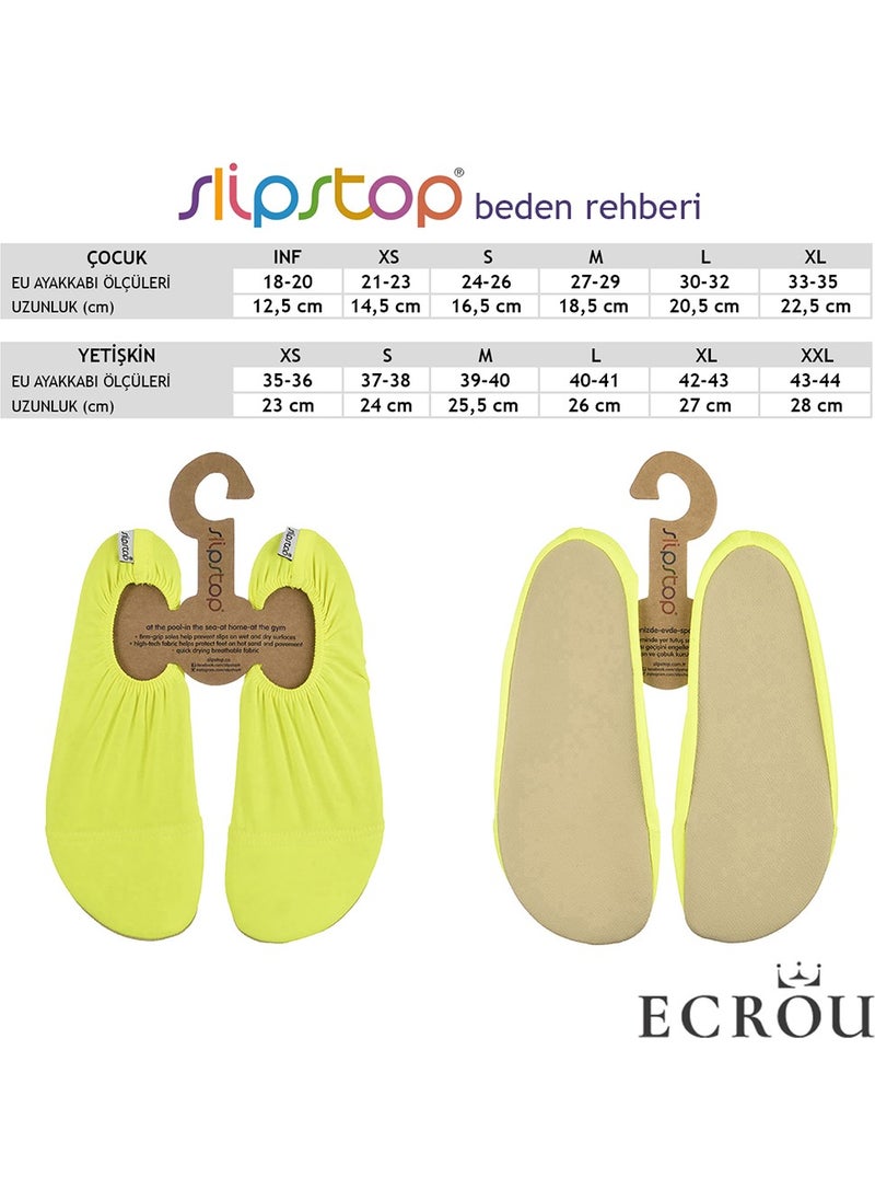 Slipstop - Neon Yellow Women's Sea Pool Shoes - Image 1