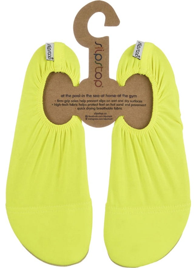Slipstop - Neon Yellow Women's Sea Pool Shoes - Image 1
